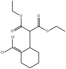 diethyl 2-(2-(dichloromethylene)cyclohexyl)malonate结构式