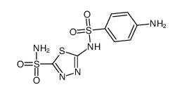 1,3,4-Thiadiazole-2-sulfonamide, 5-(((4-aminophenyl)sulfonyl)amino)-结构式