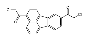 3,9-bis(chloroacetyl)fluoranthene Structure