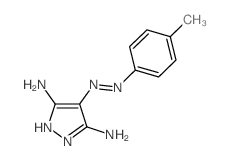 4-[(4-methylphenyl)hydrazinylidene]pyrazole-3,5-diamine结构式