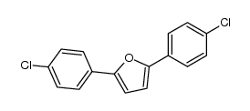 2,5-bis-(p-chlorophenyl)-furan Structure