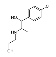 1-(4-chlorophenyl)-2-(2-hydroxyethylamino)propan-1-ol Structure