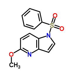 5-甲氧基-1-(苯磺酰基)-1H-吡咯并[3,2-b]吡啶结构式