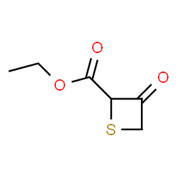 2-Thietanecarboxylicacid,3-oxo-,ethylester(9CI) Structure
