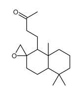 4-(5,5,8a-trimethylspiro[3,4,4a,6,7,8-hexahydro-1H-naphthalene-2,2'-oxirane]-1-yl)butan-2-one结构式