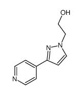 2-(3-(吡啶-4-基)-1H-吡唑-1-基)乙醇结构式