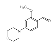 2-methoxy-4-morpholin-4-ylbenzaldehyde Structure