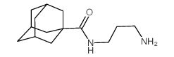 Adamantane-1-carboxylic acid (3-amino-propyl)-amide结构式