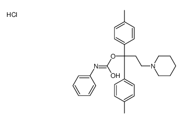 [1,1-bis(4-methylphenyl)-3-piperidin-1-ylpropyl] N-phenylcarbamate,hydrochloride结构式