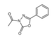 3-acetyl-5-phenyl-3H-[1,3,4]oxadiazol-2-one结构式