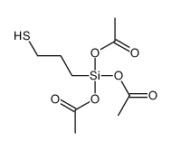 triacetoxy(3-mercaptopropyl)silane结构式