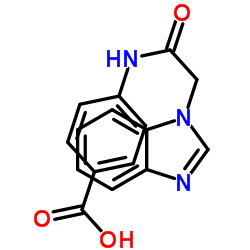 4-[(1H-Benzimidazol-1-ylacetyl)amino]benzoic acid Structure