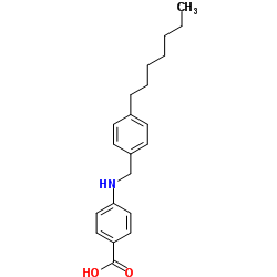 4-[(4-Heptylbenzyl)amino]benzoic acid Structure