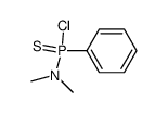 N,N-dimethyl-P-phenylphosphonamidithionic chloride Structure