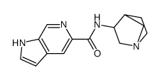 1H-Pyrrolo[2,3-c]pyridine-5-carboxamide,N-1-azabicyclo[2.2.1]hept-3-yl-(9CI) structure