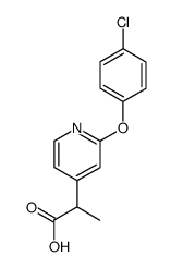 2-[2-(4-chloro-phenoxy)-pyridin-4-yl]-propionic acid结构式