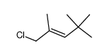 trans-1-Chlor-2,4,4-trimethyl-2-penten Structure