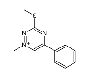 1-methyl-3-methylsulfanyl-5-phenyl-1,2,4-triazin-1-ium Structure