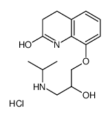 8-[2-hydroxy-3-(propan-2-ylamino)propoxy]-3,4-dihydro-1H-quinolin-2-one,hydrochloride Structure