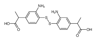 2,2'-(3,3'-diamino-4,4'-disulfanediyl-diphenyl)-bis-propionic acid结构式