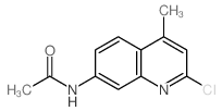N-(2-chloro-4-methyl-quinolin-7-yl)acetamide structure