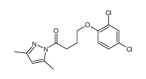 4-(2,4-dichlorophenoxy)-1-(3,5-dimethylpyrazol-1-yl)butan-1-one Structure