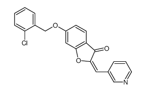 6-[(2-chlorophenyl)methoxy]-2-(pyridin-3-ylmethylidene)-1-benzofuran-3-one Structure