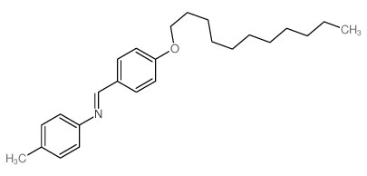 N-(4-methylphenyl)-1-(4-undecoxyphenyl)methanimine structure