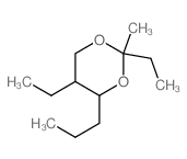 1,3-Dioxane,2,5-diethyl-2-methyl-4-propyl- structure