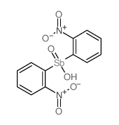 Stibine oxide, hydroxybis(2-nitrophenyl)- Structure
