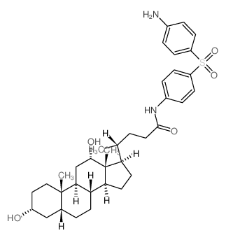 Cholan-24-amide,N-[4-[(4-aminophenyl)sulfonyl]phenyl]-3,12-dihydroxy-, (3a,5b,12a)- (9CI) picture
