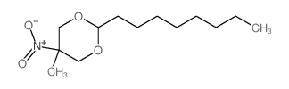 5-methyl-5-nitro-2-octyl-1,3-dioxane structure