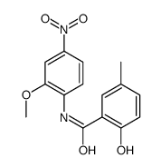 2-hydroxy-N-(2-methoxy-4-nitrophenyl)-5-methylbenzamide结构式