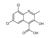 6,8-dichloro-3-hydroxy-2-methyl-quinoline-4-carboxylic acid Structure