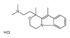 2-(1,10-dimethyl-3,4-dihydro-[1,4]oxazino[4,3-a]indol-1-yl)-N,N-dimethylethanamine,hydrochloride结构式