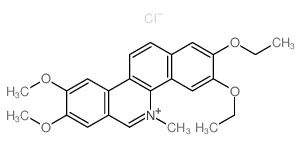 2,3-diethoxy-8,9-dimethoxy-5-methylbenzo[c]phenanthridin-5-ium,chloride Structure