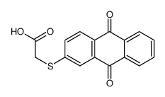 2-(9,10-dioxoanthracen-2-yl)sulfanylacetic acid Structure