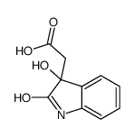 2-(3-Hydroxy-2-oxoindolin-3-yl)-acetic acid结构式