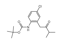 [4-chloro-2-(3-methyl-2-oxo-butyl)-phenyl]-carbamic acid tert-butyl ester结构式