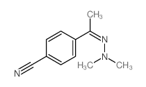 4-(N-dimethylamino-C-methyl-carbonimidoyl)benzonitrile结构式
