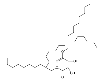 bis(2-hexyldecyl) (2R,3R)-2,3-dihydroxybutanedioate结构式