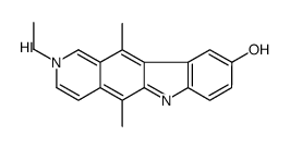 2-ethyl-5,11-dimethyl-6H-pyrido[4,3-b]carbazol-2-ium-9-ol,iodide Structure