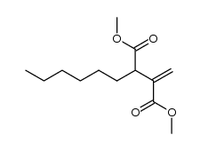 dimethyl 1-nonen-2,3-dicarboxylate结构式