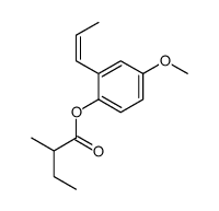 (4-methoxy-2-prop-1-enylphenyl) 2-methylbutanoate结构式