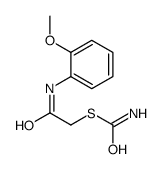 S-[2-(2-methoxyanilino)-2-oxoethyl] carbamothioate Structure