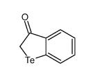 1-benzotellurophen-3-one Structure