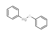 phenyl(phenylsulfanyl)mercury Structure