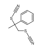 (2-phenyl-1-thiocyanatopropan-2-yl) thiocyanate结构式