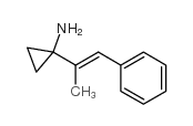(E)-1-(1-苯基-1-丙烯-2-基)环丙胺结构式