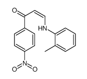 (Z)-3-(2-methylanilino)-1-(4-nitrophenyl)prop-2-en-1-one结构式